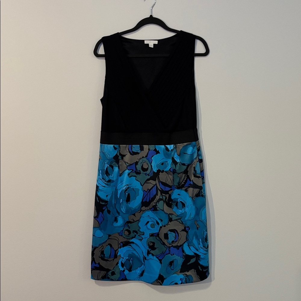 New York & Company Black and Blue Dress